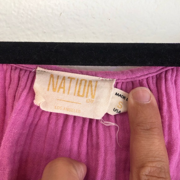 NATION LTD lyric easy peasant top in prom date size small - Picture 7 of 9